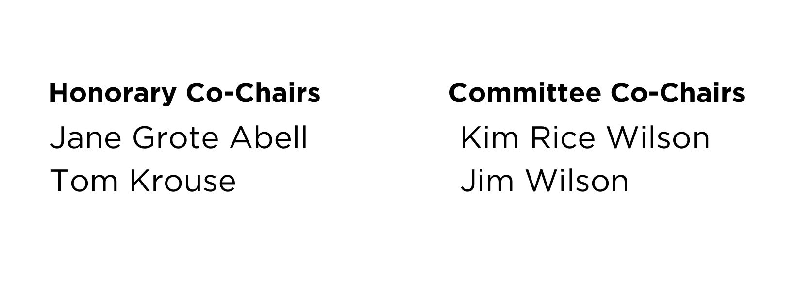 Drexel co-chairs